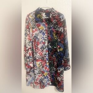 Live 4 Truth Roll Tab Sleeve Collar Tunic Size 2X